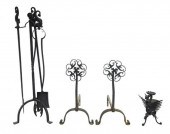 METALWARE, SEVEN PIECES, INCLU