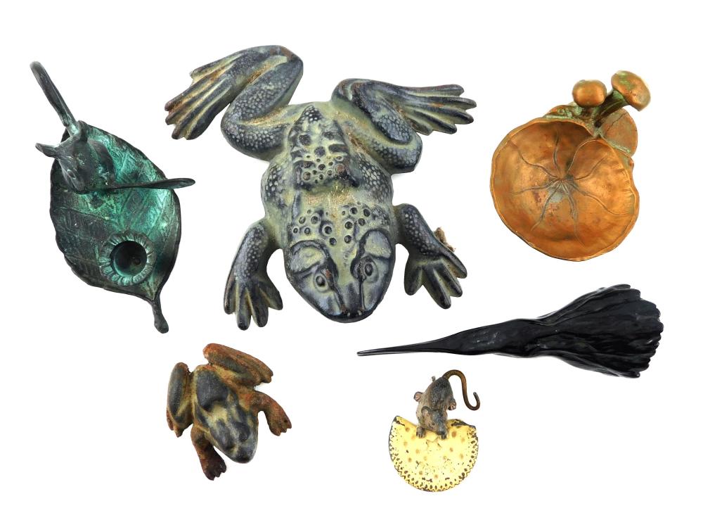 METALWARE, SIX PIECES, INCLUDING: A