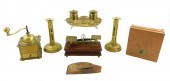 METALWARE: SIX PIECES: SCALE W