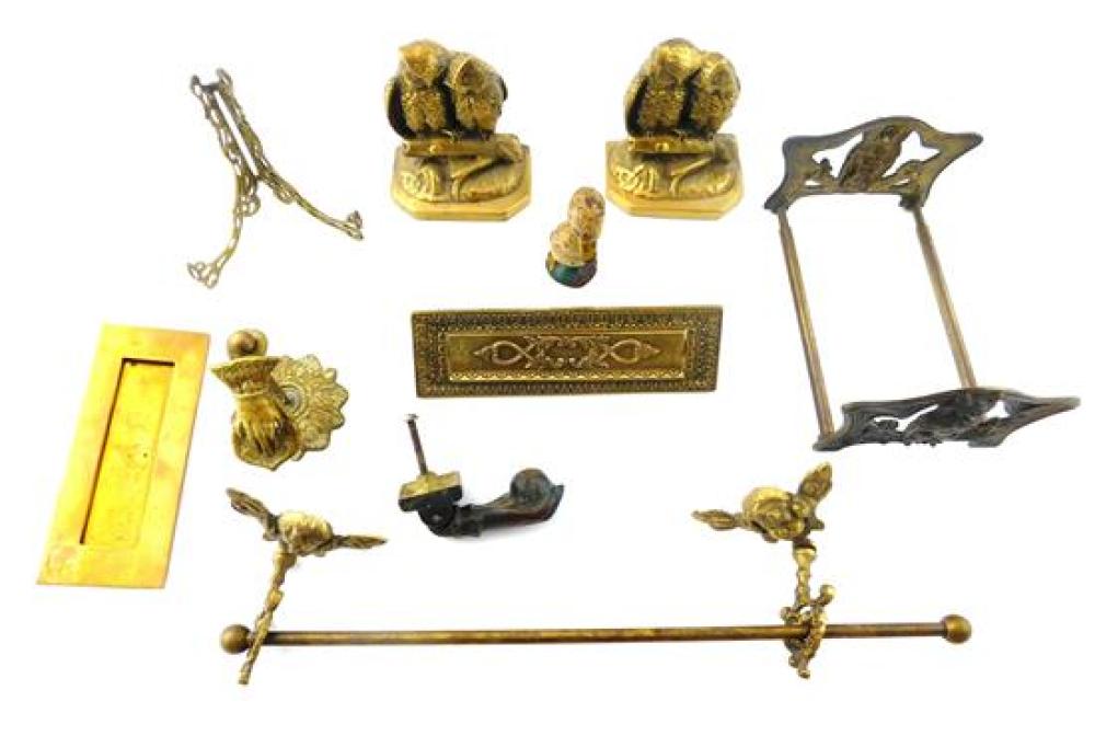METALWARE, TEN PIECES, 19TH/