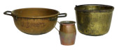 METALWARE: THREE PIECES: 19TH