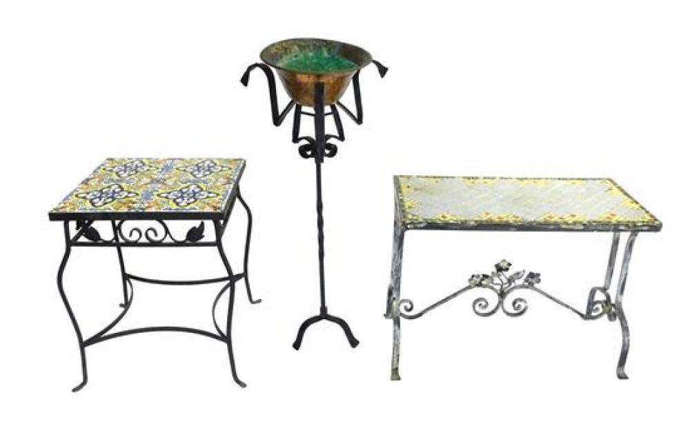 METALWARE, THREE PIECES, INCLUDING: