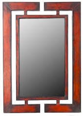 METALWORK FRAMED MIRRORDistres