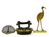 Metalworks  three pieces: cast