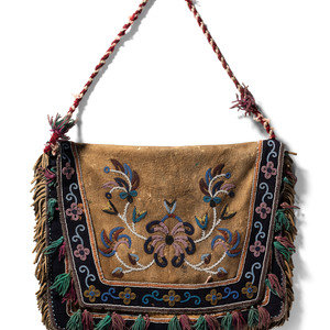 Metis Beaded Smoke Tanned Moose