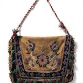 Metis Beaded Smoke Tanned Moos