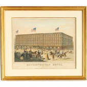 METROPOLITAN HOTEL ENGRAVING,