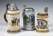 METTLACH 1/2-LITER STEINS Lot
