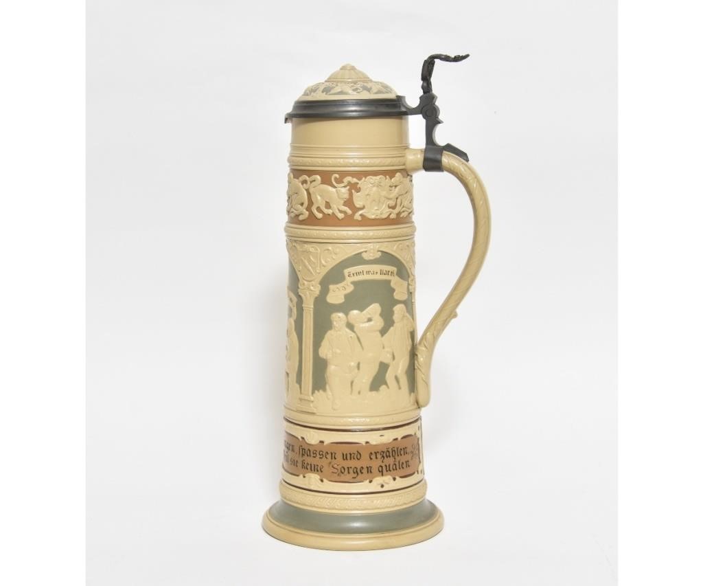 Mettlach #2284 stein  decorated