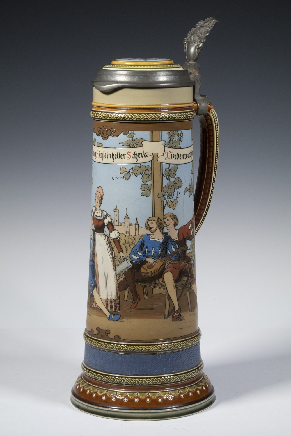 METTLACH 2.6-LITER STEIN Vintage