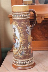 METTLACH EWER. Large ewer  # 1