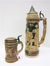 METTLACH GERMAN BEER STEIN 1/2