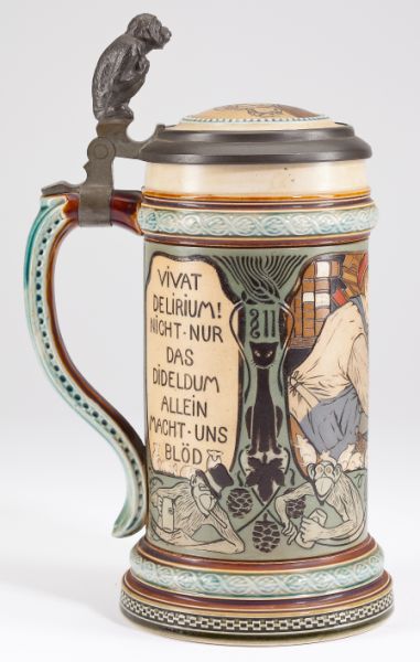 Mettlach Half Liter Beer Steincirca
