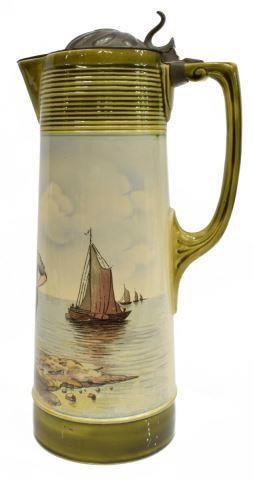 METTLACH POTTERY BEER STEIN,