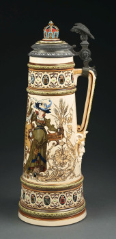 METTLACH STEIN #1161 W/ LADIES