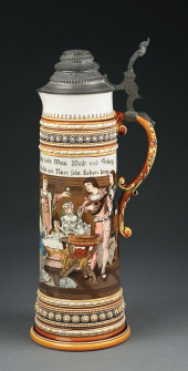 METTLACH STEIN #1577 W/ DINING