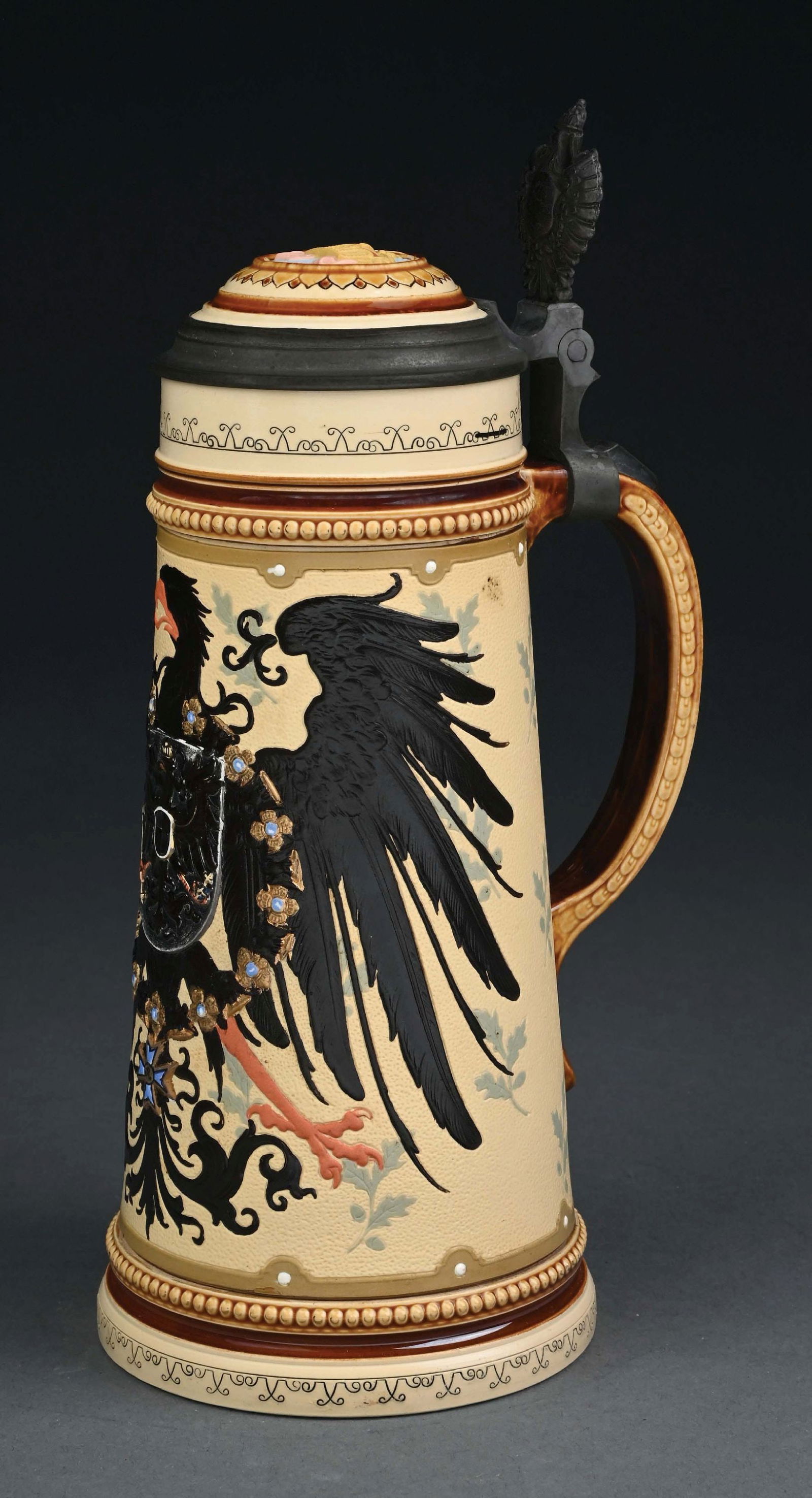 METTLACH STEIN #2204 W/ GOLD