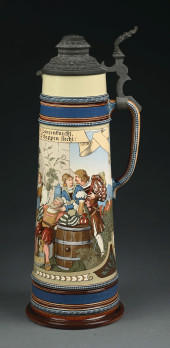 METTLACH STEIN #2223 W/ KNIGHT
