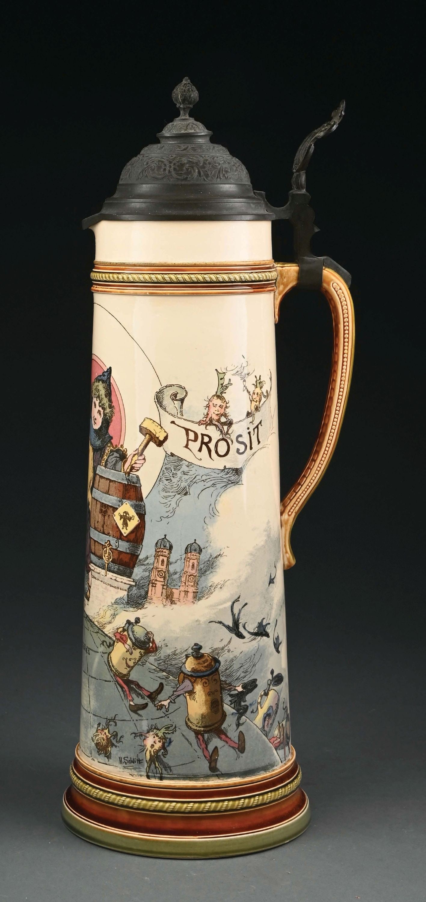 METTLACH STEIN #2262 W/ DANCING