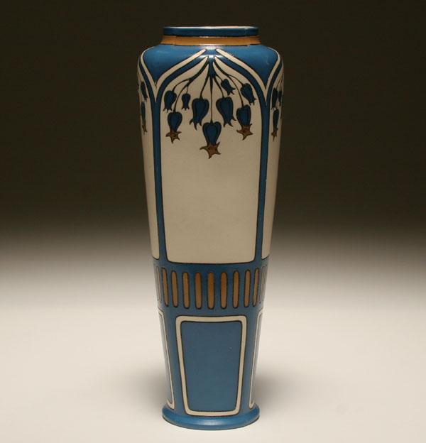 Mettlach stoneware vase with Art