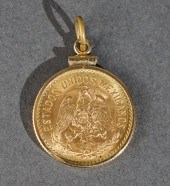 MEXICAN 1955 'CINCO PESOS' GOL