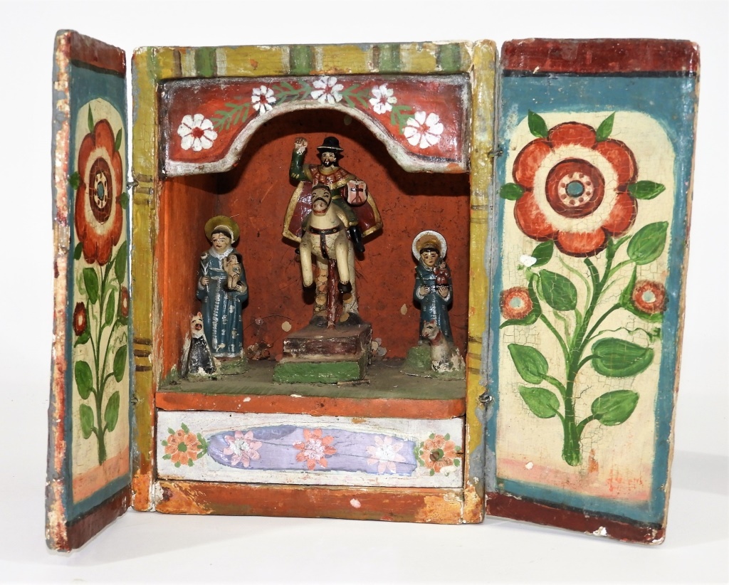 MEXICAN CARVED PAINTED WOOD