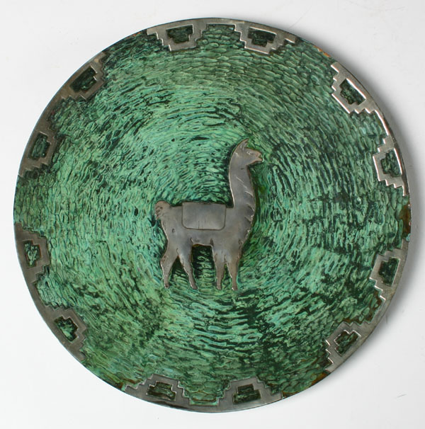 Mexican copper plate with
