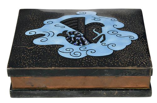 MEXICAN COPPER, STERLING AND ENAMEL