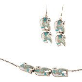 MEXICAN ENAMEL, STERLING SILVE
