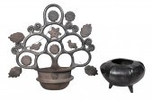 Mexican folk art water font an