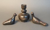 MEXICAN GLAZED POTTERY VASE AN