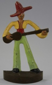 MEXICAN GUITARIST DOORSTOP Lit