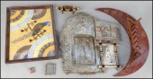 MEXICAN HAMMERED TIN FRAME. To