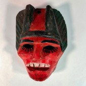 MEXICAN HAND CARVED WOODEN WAL