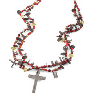 Mexican Milagro Necklace ca 1900