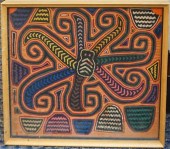 MEXICAN MOLA, FRAME: 18-3/4 X