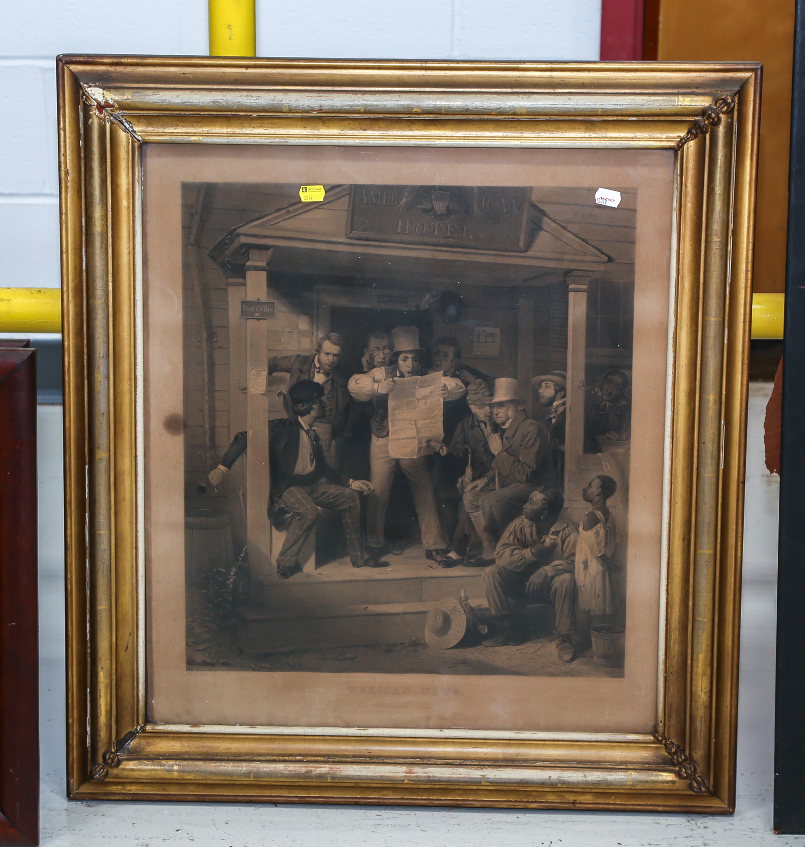 "MEXICAN NEWS," FRAMED ENGRAVING