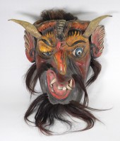 MEXICAN OAXACA CARVED WOOD MAS