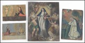 MEXICAN PAINTED TIN EX-VOTO. T
