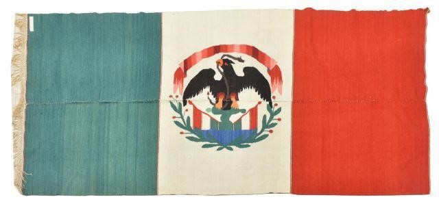 MEXICAN PICTORIAL FLAG SERAPE,