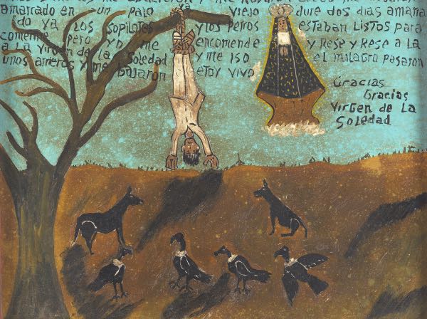MEXICAN RETABLO (20TH CENTURY) 9 ½"