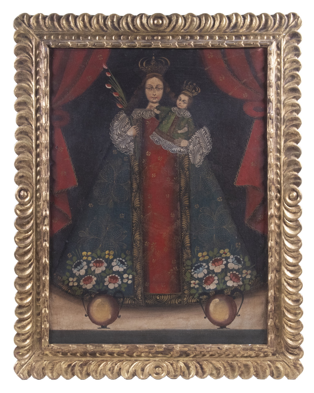 MEXICAN RETABLO PAINTING Portrait