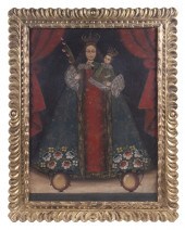 MEXICAN RETABLO PAINTING Portr