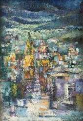 MEXICAN SCHOOL, A PAINTING, "C