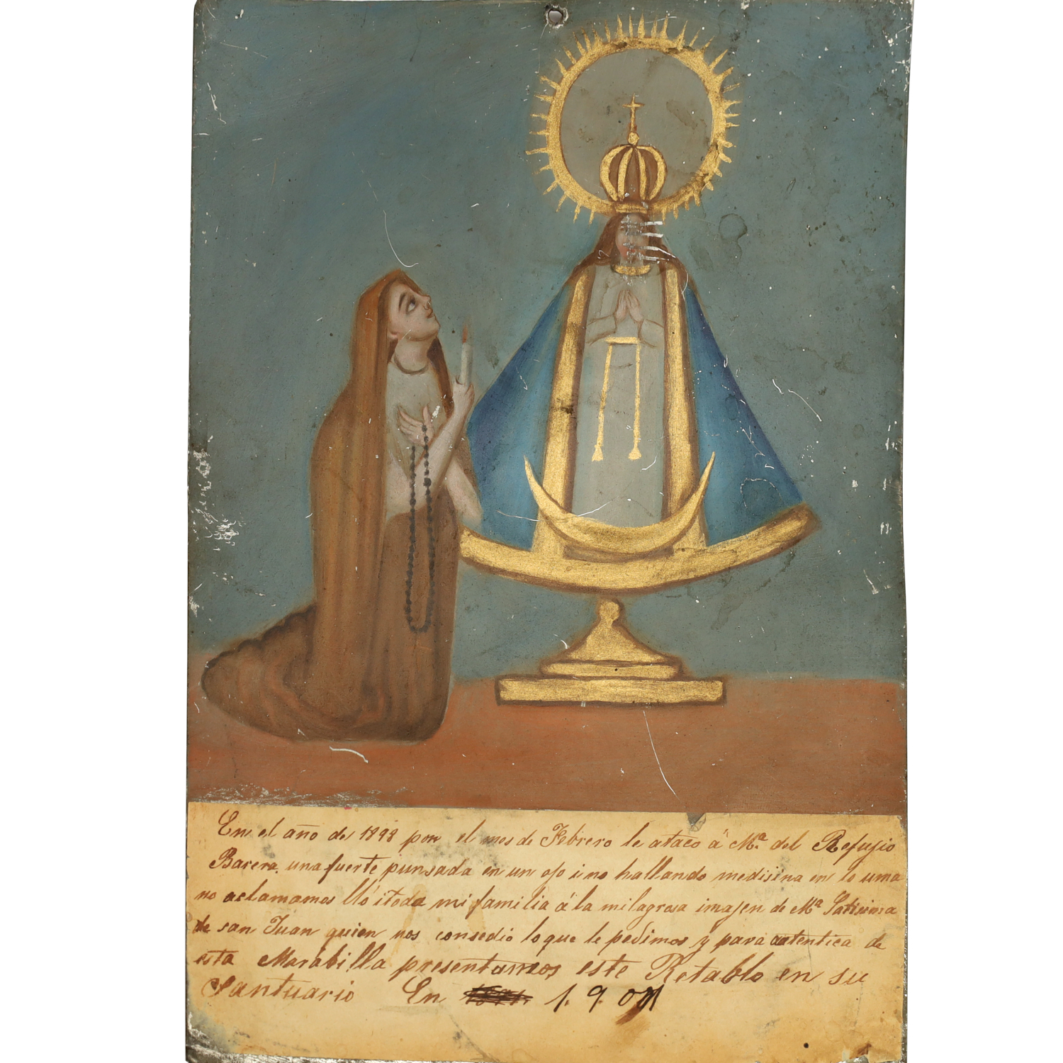 MEXICAN SCHOOL, RETABLO, C. 1900
