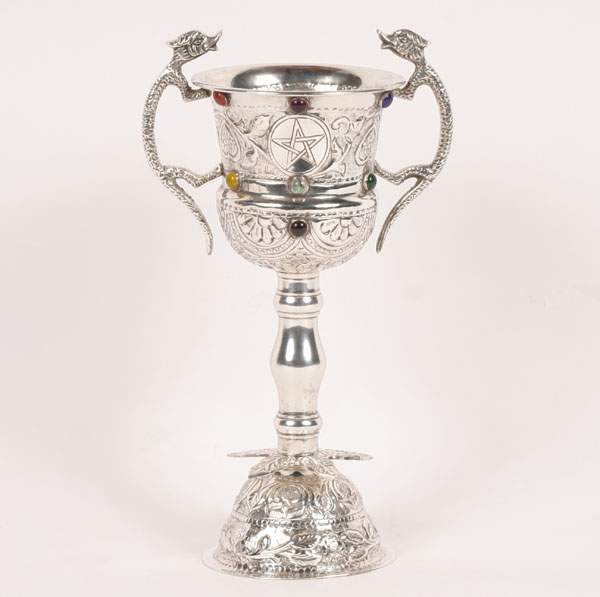 Mexican silver goblet/chalice;