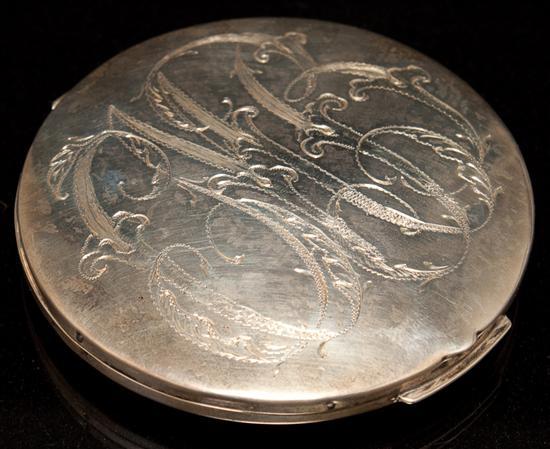 Mexican silver lady's compact