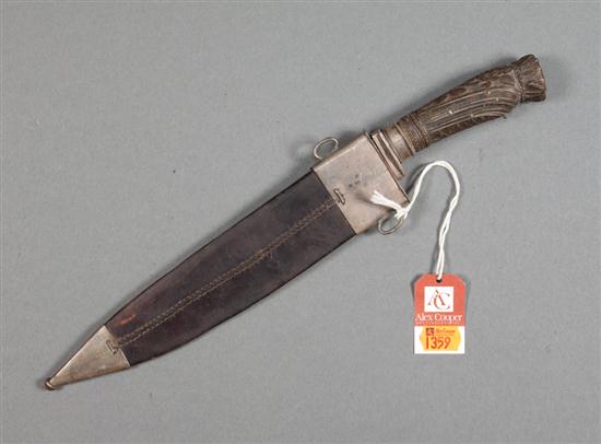Mexican silver-mounted bowie