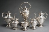 MEXICAN SILVER SIX-PIECE COFFE