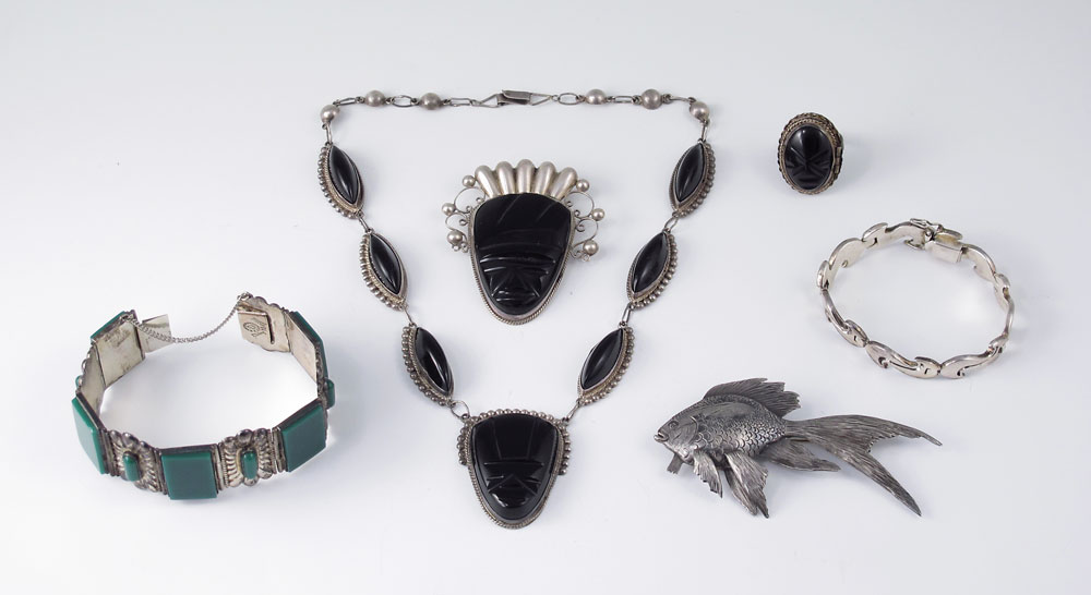 MEXICAN STERLING OBSIDIAN AND